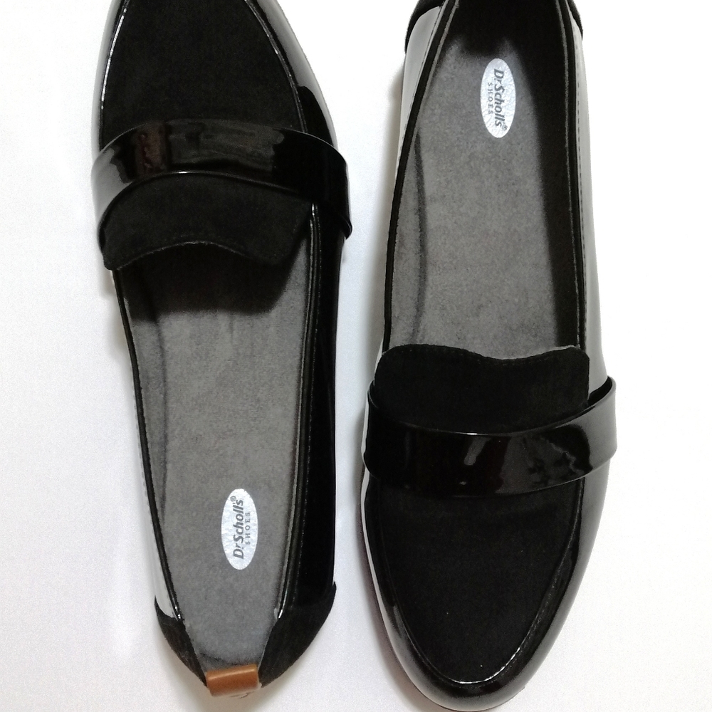 Dr.Scholls Women's Imagine black slip on loafers.Size 9